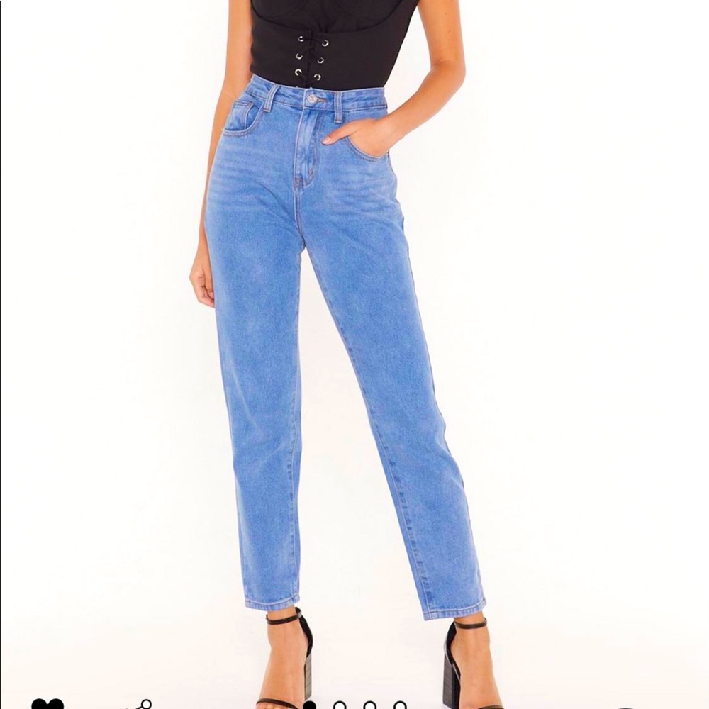 Nasty Gal High Rise Mom Jeans